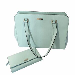 EUC Kate Spade Tote Bag and Matching Wallet Set